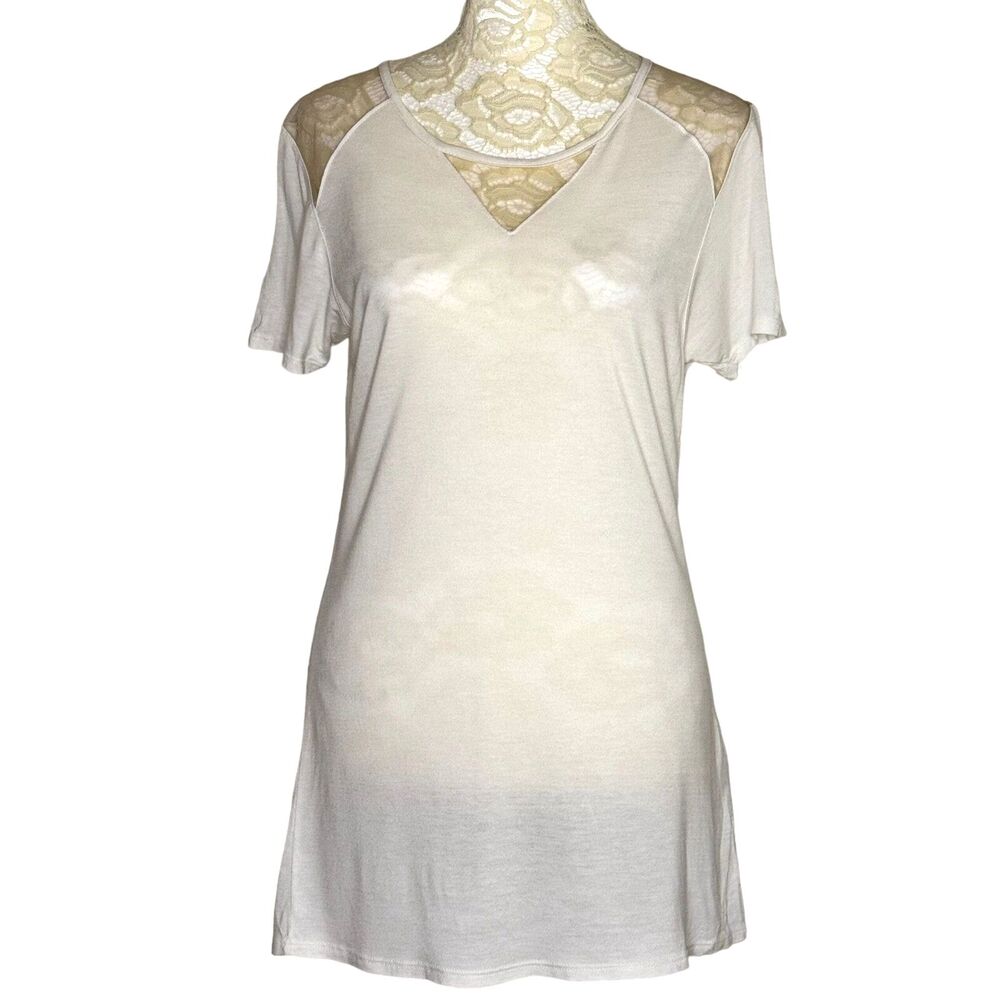 Siberian Mesh Sheer T-Shirt Knit Top Blouse Shirt M am